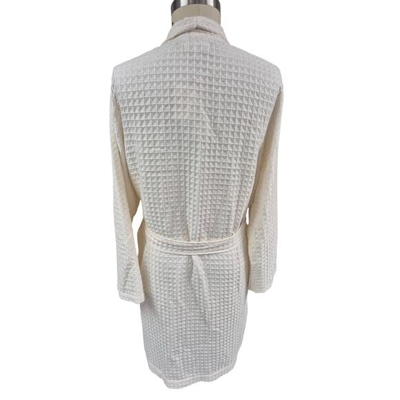 NWT Daydream by Berkshire Home Vanilla Waffle Textured Cotton/Poly Robe Sz L - Picture 3 of 6
